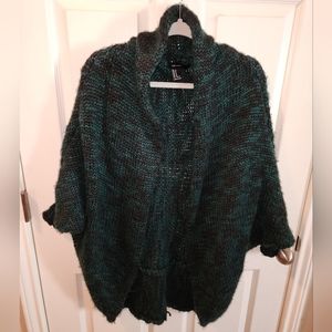 Black and Green Cozy Cardigan - Forever21